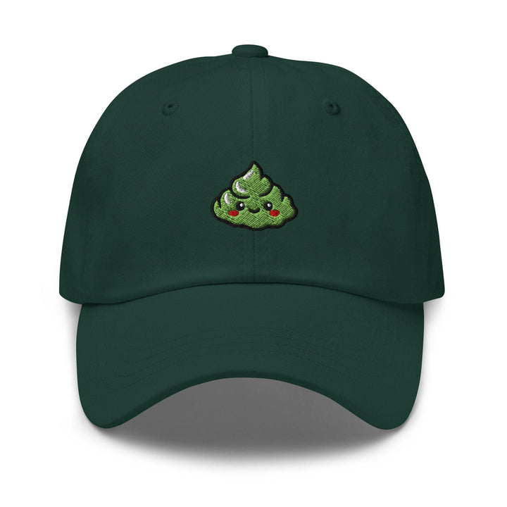Cute Wasabi Embroidered Dad Cap: Chino Cotton Twill Adjustable Unisex Hat