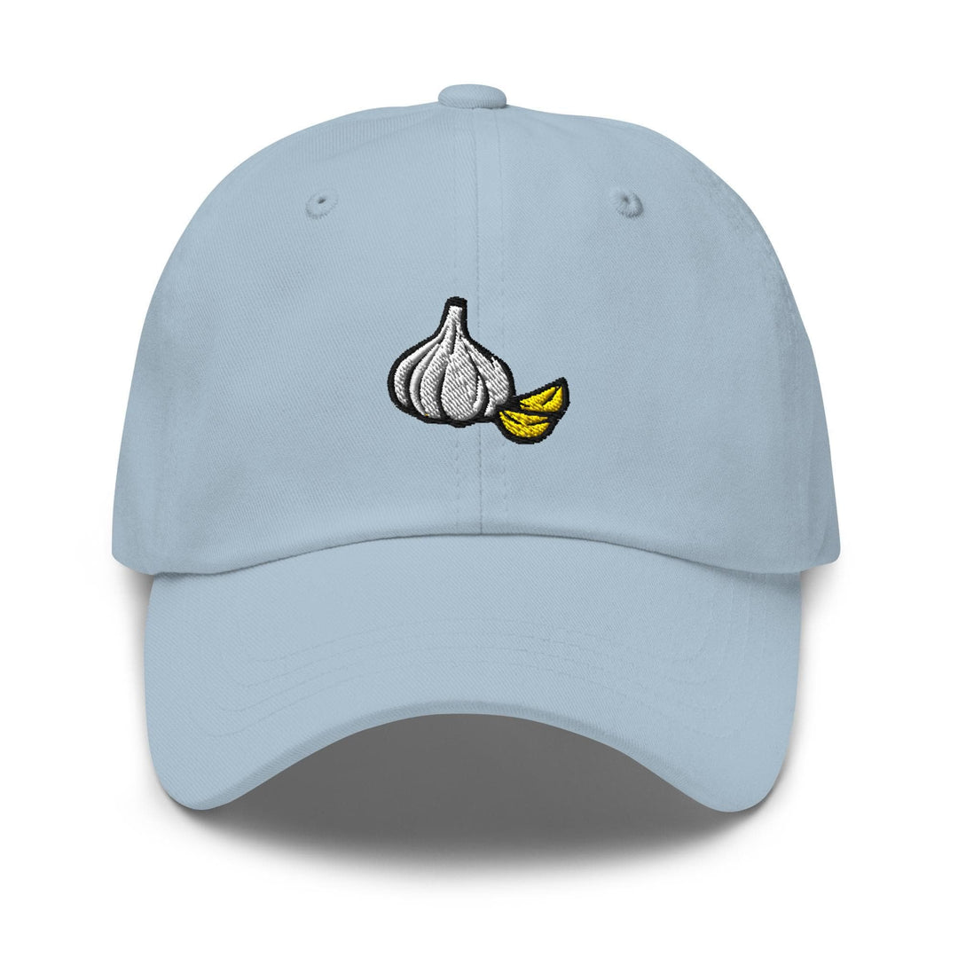 Garlic Bulb and Clove Embroidered Dad Cap: Chino Cotton Twill Adjustable Unisex Hat