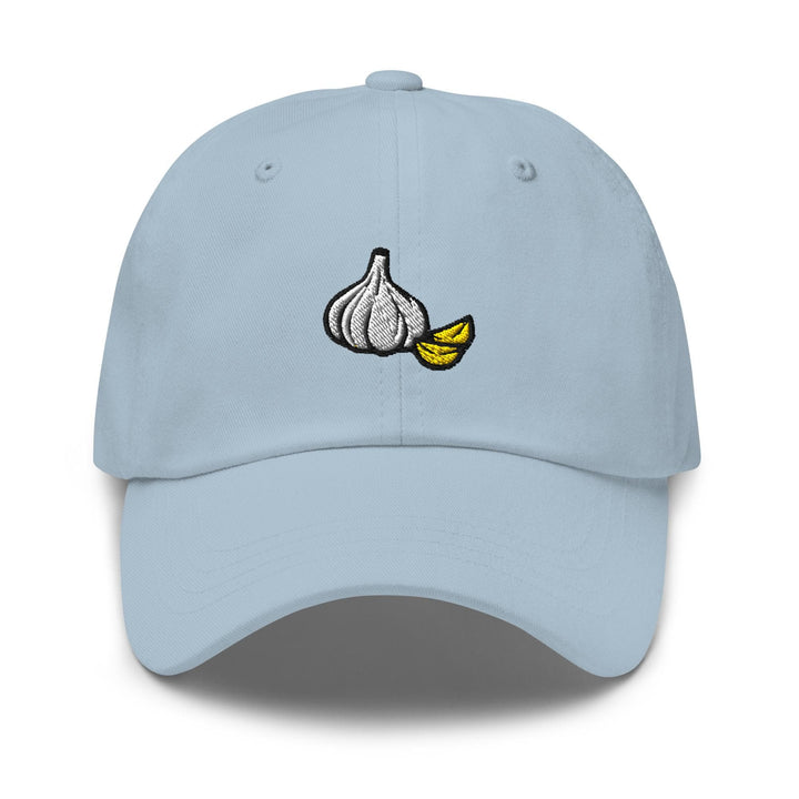 Garlic Bulb and Clove Embroidered Dad Cap: Chino Cotton Twill Adjustable Unisex Hat