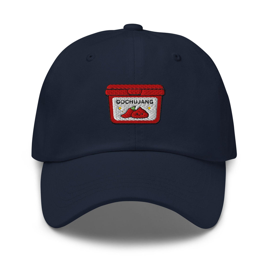 Gochujang Korean Chili Paste Embroidered Dad Cap: Chino Cotton Twill Adjustable Unisex Hat