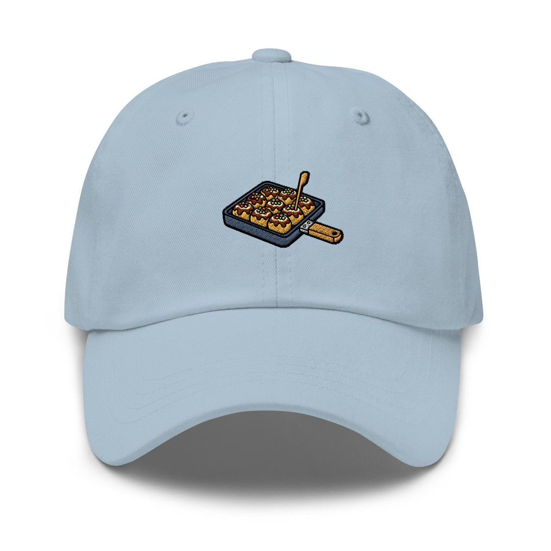 Takoyaki Pan Embroidered Dad Cap: Chino Cotton Twill Adjustable Unisex Hat