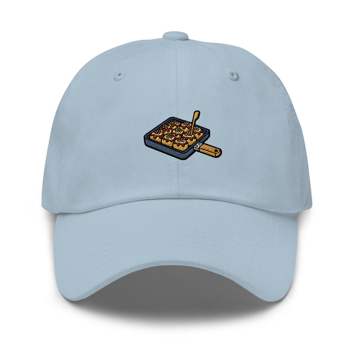 Takoyaki Pan Embroidered Dad Cap: Chino Cotton Twill Adjustable Unisex Hat