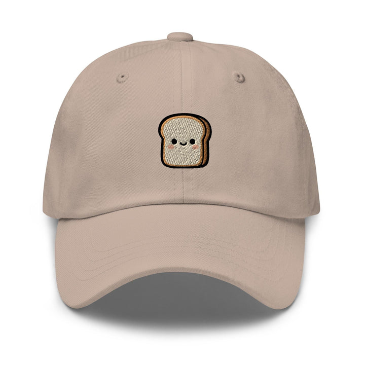Cute Toast Embroidered Dad Cap: Chino Cotton Twill Adjustable Unisex Hat