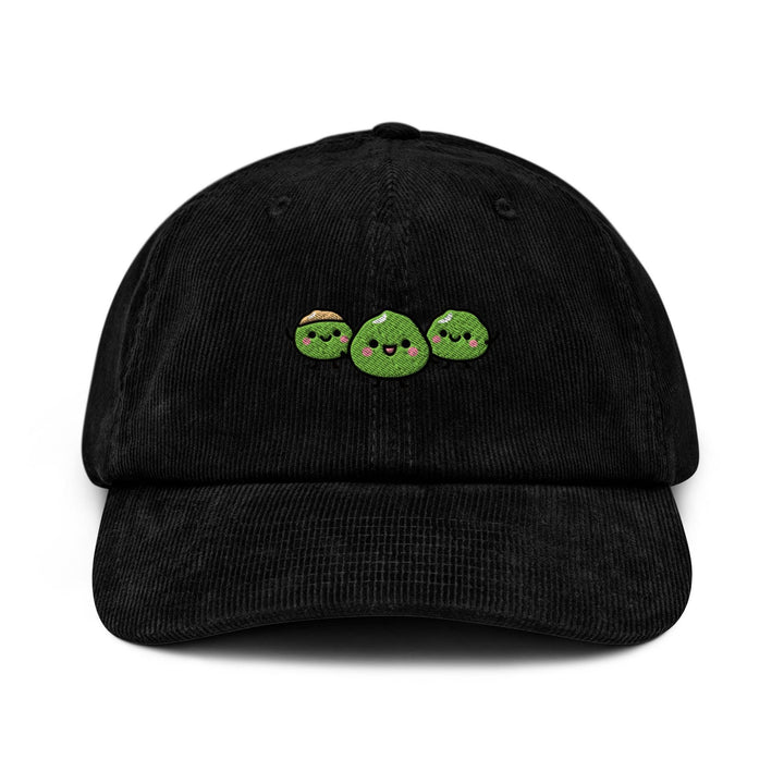 Wasabi Nut Gang Embroidered Cotton Corduroy Hat: Adjustable Fit