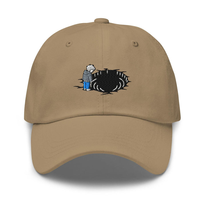 Staring Into the Abyss Embroidered Dad Cap: Chino Cotton Twill Adjustable Unisex Hat