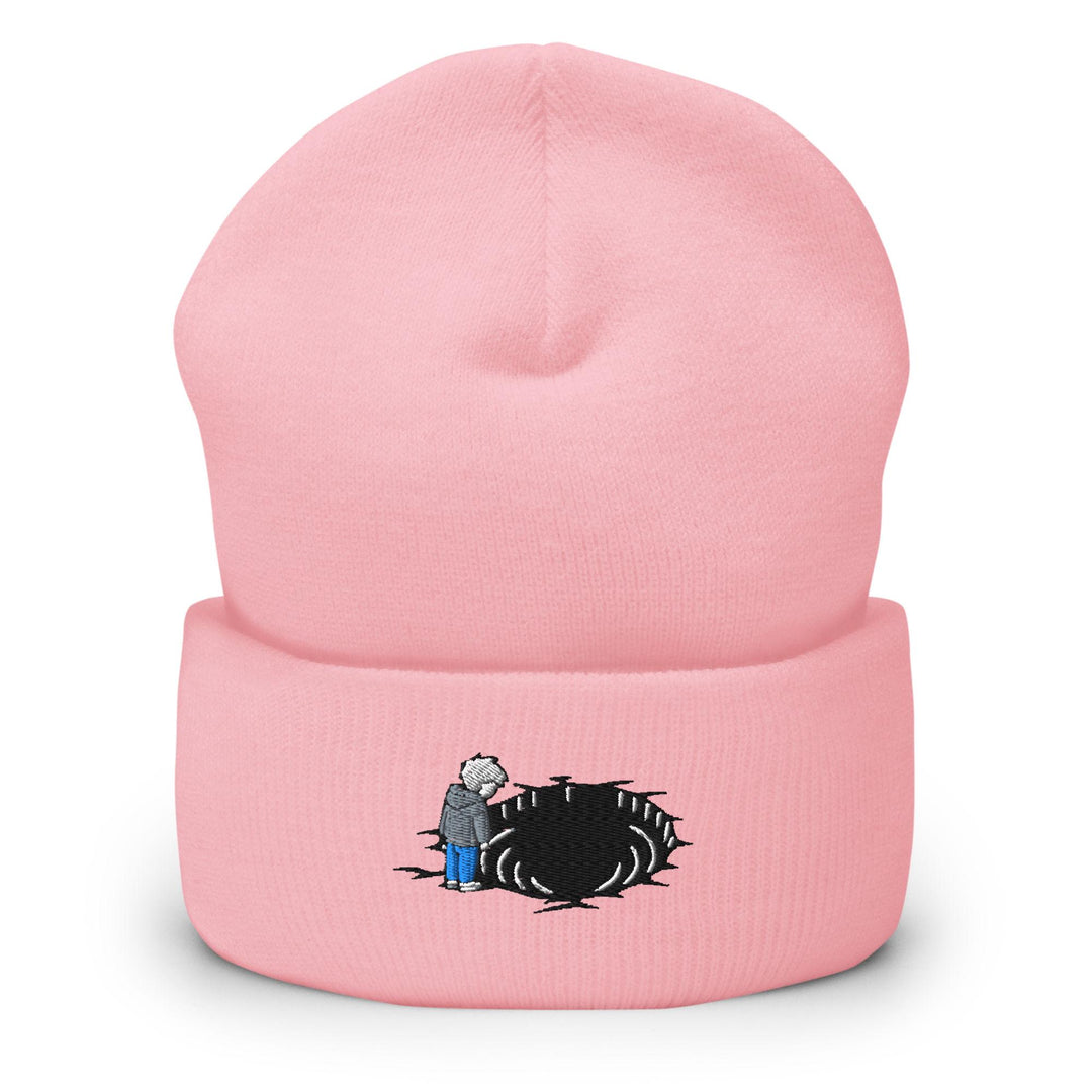 Staring Into the Abyss Embroidered Cuffed Beanie: Cozy Unisex Winter Cap