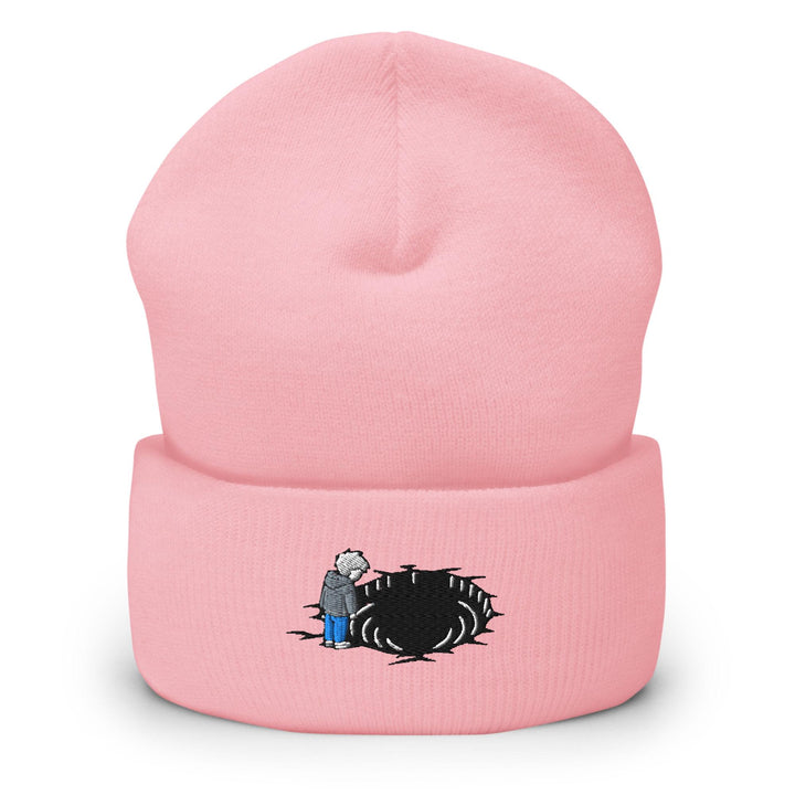Staring Into the Abyss Embroidered Cuffed Beanie: Cozy Unisex Winter Cap