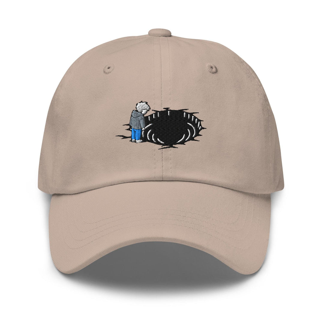 Staring Into the Abyss Embroidered Dad Cap: Chino Cotton Twill Adjustable Unisex Hat