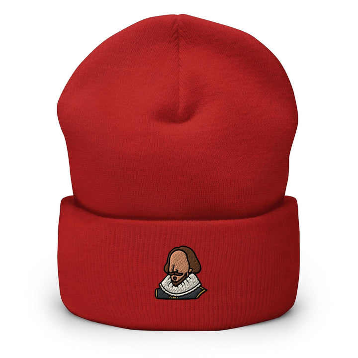 William Shakespeare Embroidered Cuffed Beanie: Cozy Unisex Winter Cap