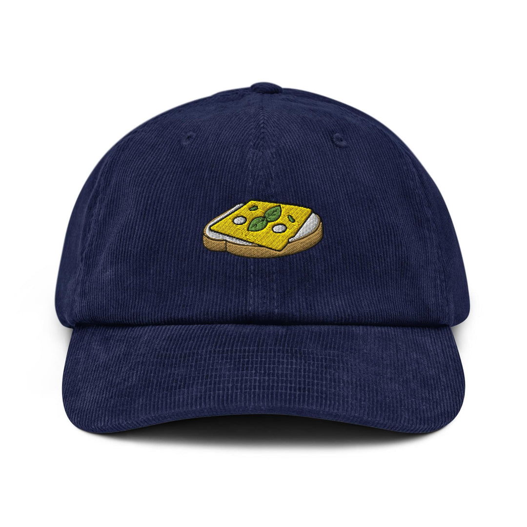 Käsebrot – German Cheese Bread Embroidered Cotton Corduroy Hat: Adjustable Fit