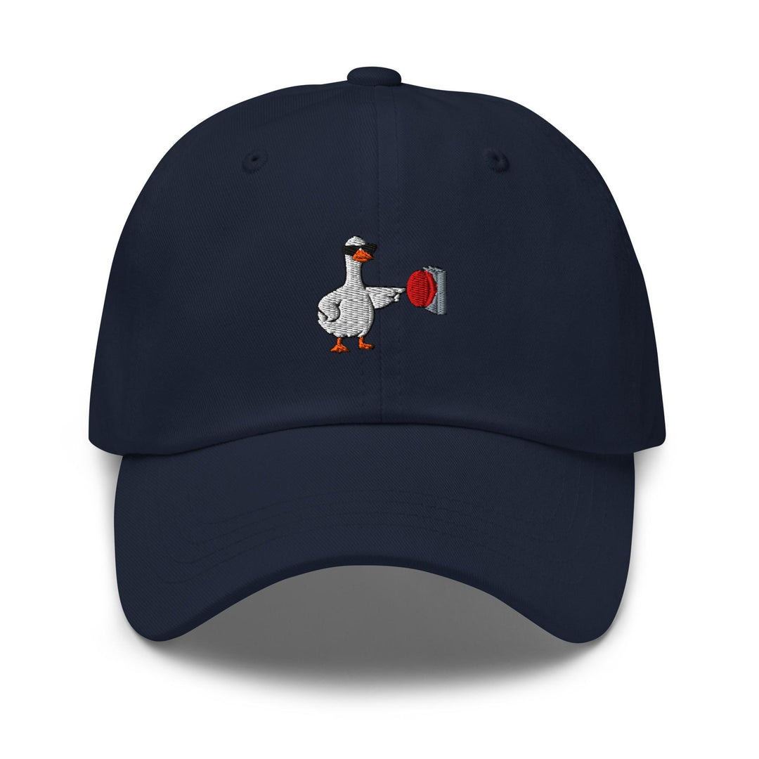 Rebellious Goose Embroidered Dad Cap: Chino Cotton Twill Adjustable Unisex Hat
