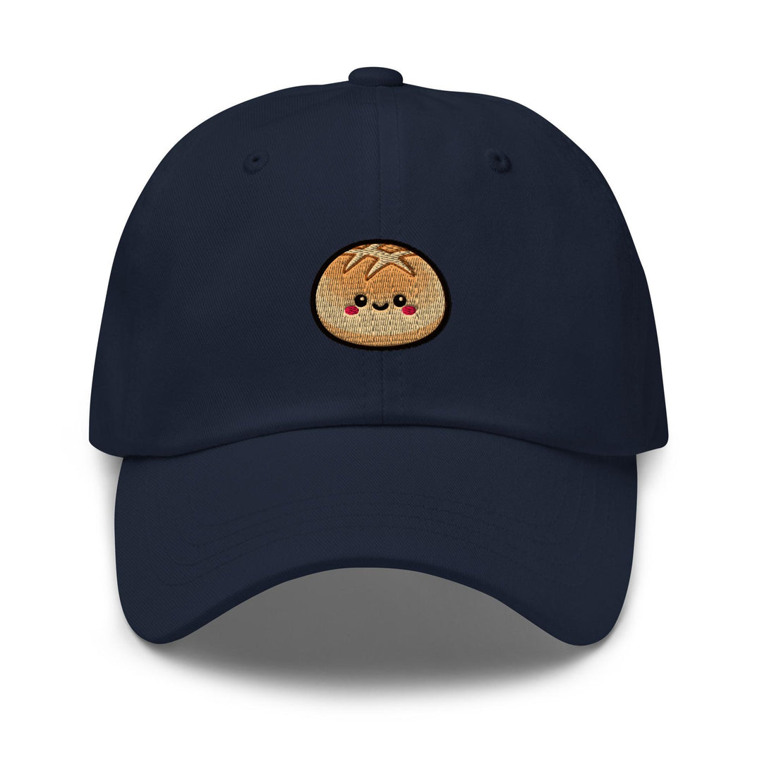 Kawaii Milk Bread Bun Embroidered Dad Cap: Chino Cotton Twill Adjustable Unisex Hat