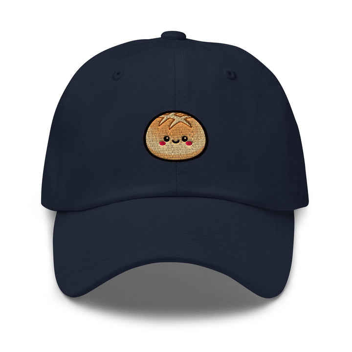 Kawaii Milk Bread Bun Embroidered Dad Cap: Chino Cotton Twill Adjustable Unisex Hat