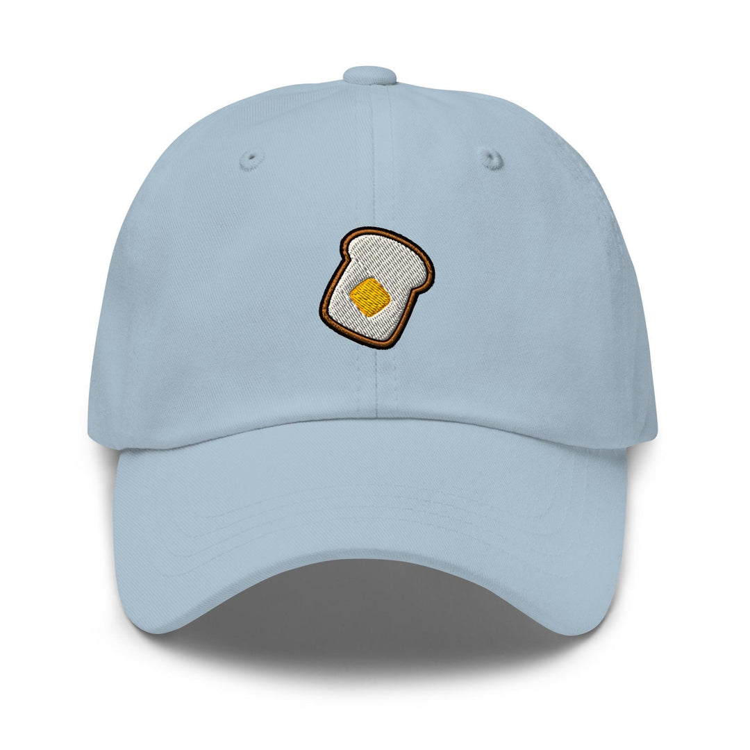Buttered Toast Embroidered Dad Cap: Chino Cotton Twill Adjustable Unisex Hat