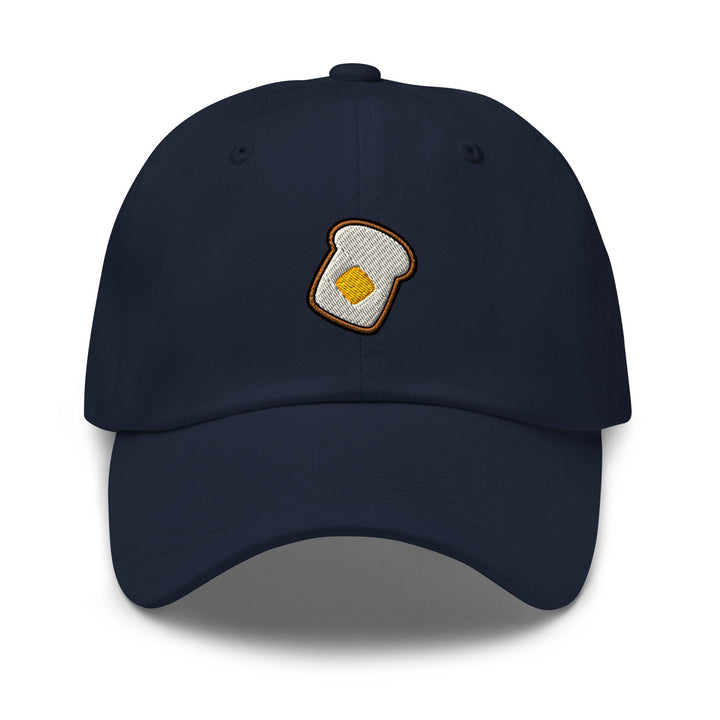Buttered Toast Embroidered Dad Cap: Chino Cotton Twill Adjustable Unisex Hat