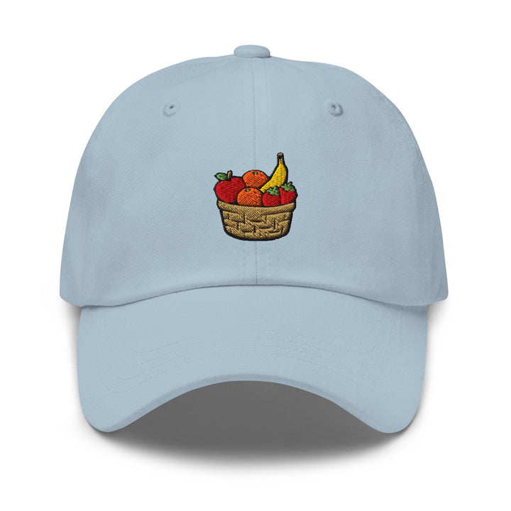 Fresh Fruit Basket Embroidered Dad Cap: Chino Cotton Twill Adjustable Unisex Hat