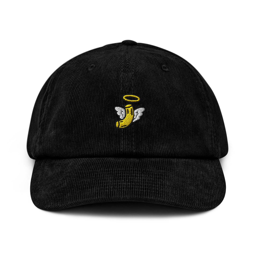 Holy Macaroni Embroidered Cotton Corduroy Hat: Adjustable Fit