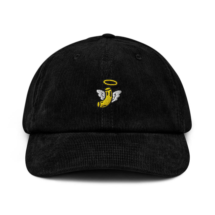Holy Macaroni Embroidered Cotton Corduroy Hat: Adjustable Fit