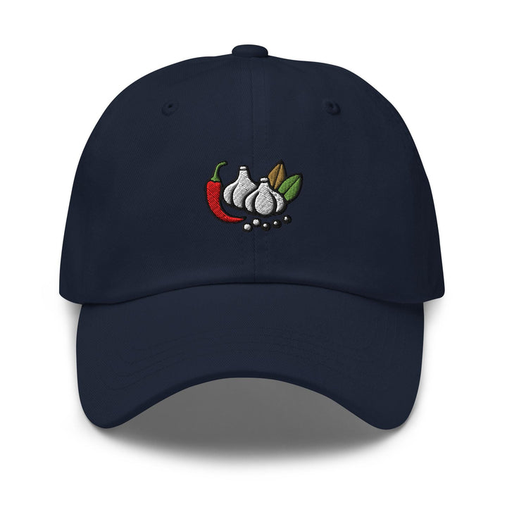 Herbs and Spices Embroidered Dad Cap: Chino Cotton Twill Adjustable Unisex Hat