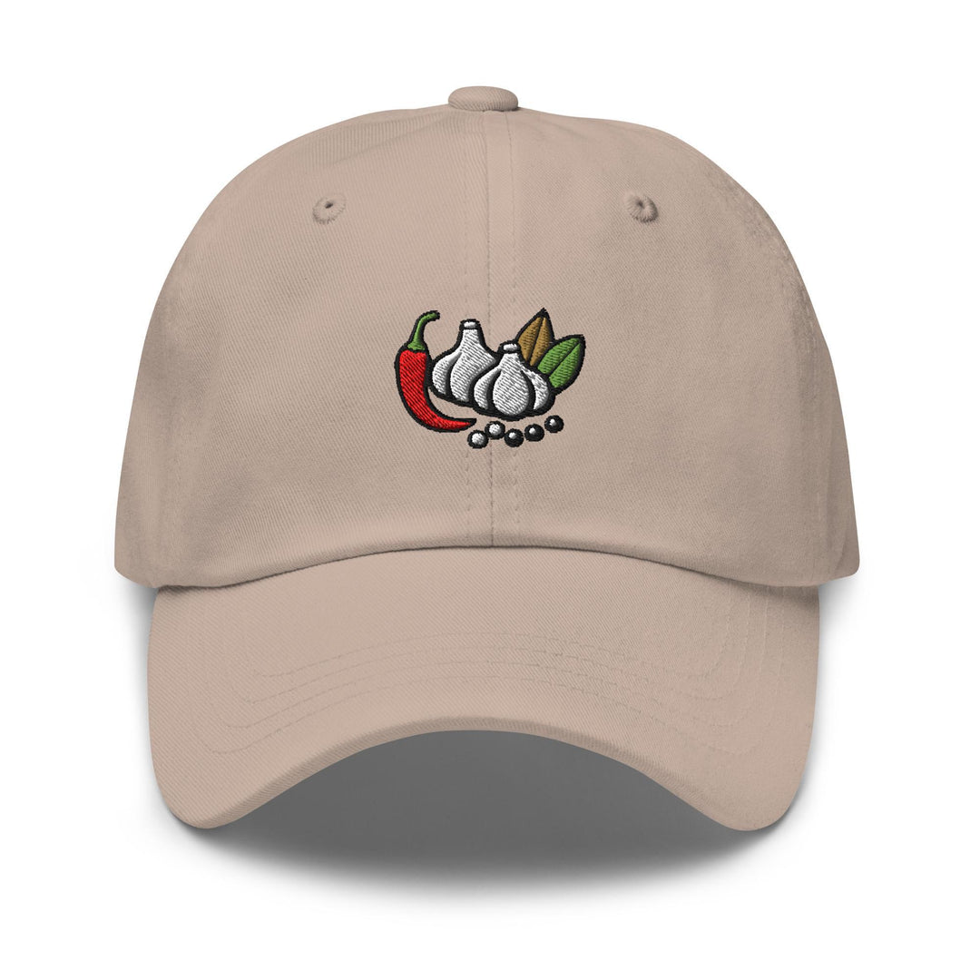 Herbs and Spices Embroidered Dad Cap: Chino Cotton Twill Adjustable Unisex Hat