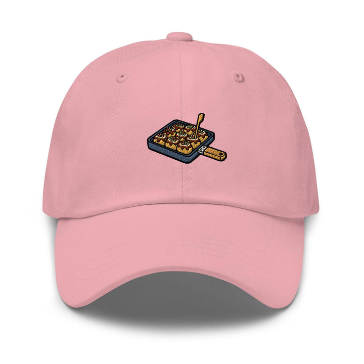 Takoyaki Pan Embroidered Dad Cap: Chino Cotton Twill Adjustable Unisex Hat