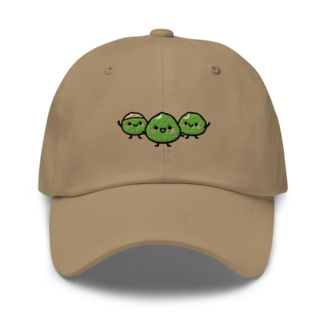 Wasabi Nut Gang Embroidered Dad Cap: Chino Cotton Twill Adjustable Unisex Hat