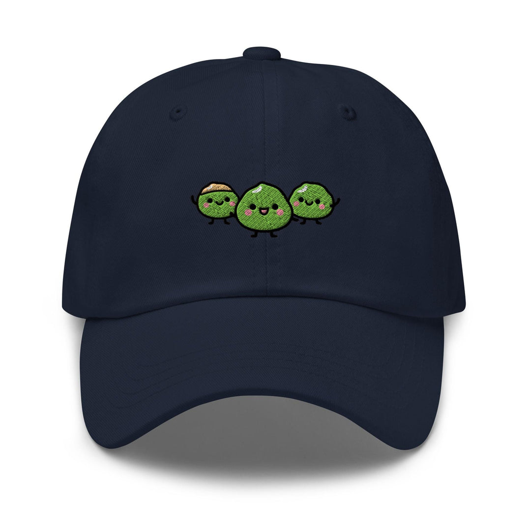 Wasabi Nut Gang Embroidered Dad Cap: Chino Cotton Twill Adjustable Unisex Hat