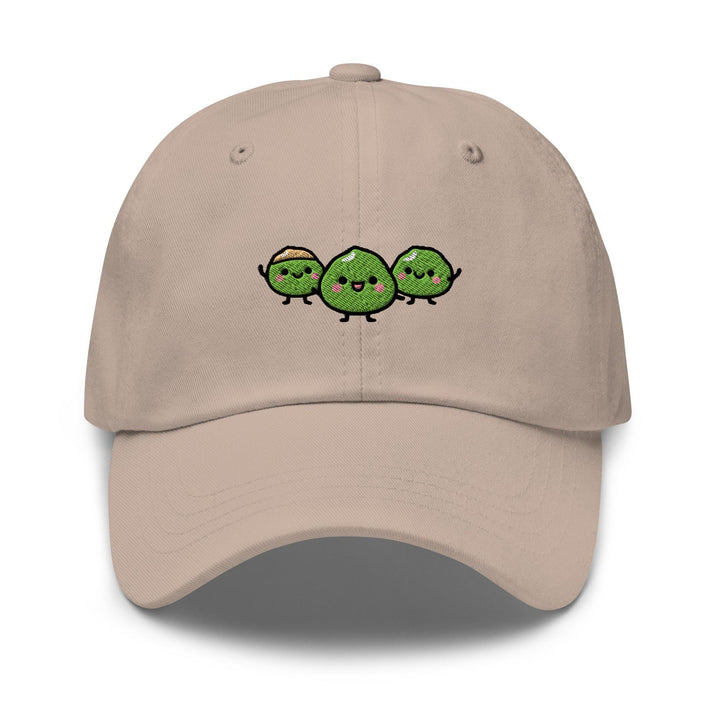 Wasabi Nut Gang Embroidered Dad Cap: Chino Cotton Twill Adjustable Unisex Hat