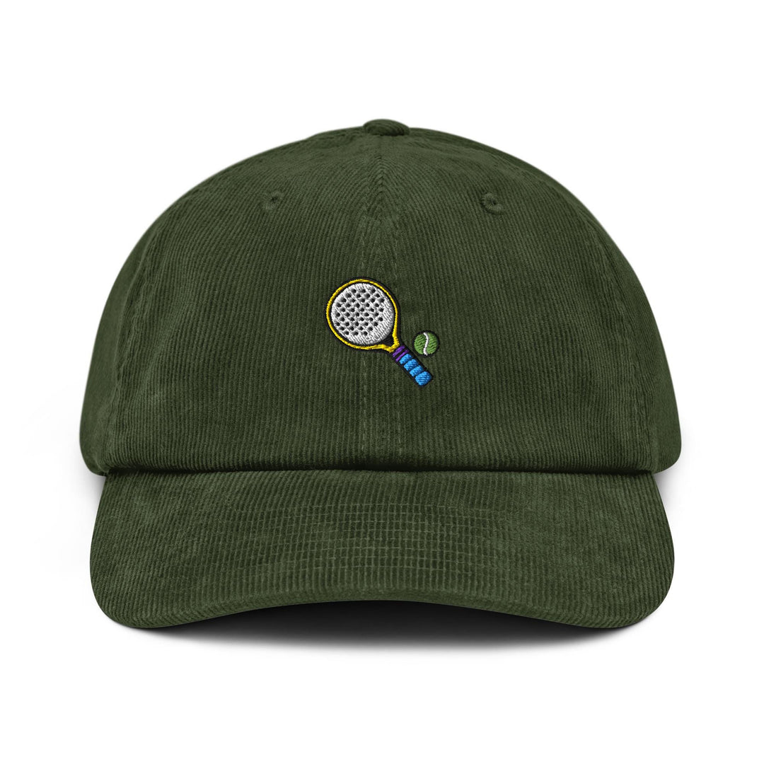 Padel Tennis Embroidered Corduroy Cap | Padel Player Gift | Racket Sport Hat