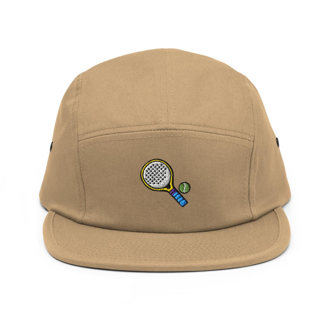 Padel Tennis Embroidered 5 Panel Cap | Padel Player Gift | Racket Sport Hat
