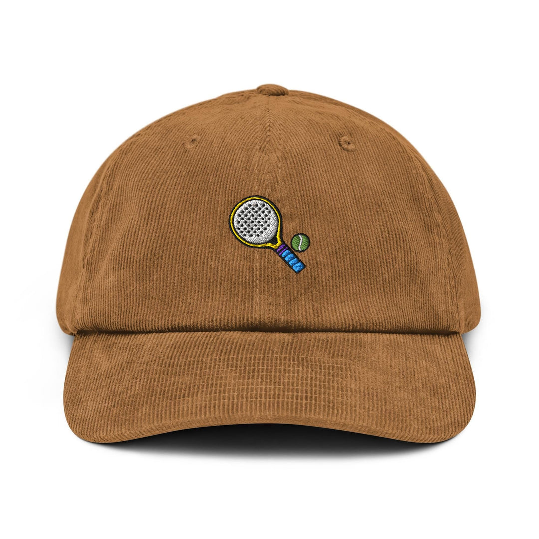 Padel Tennis Embroidered Corduroy Cap | Padel Player Gift | Racket Sport Hat