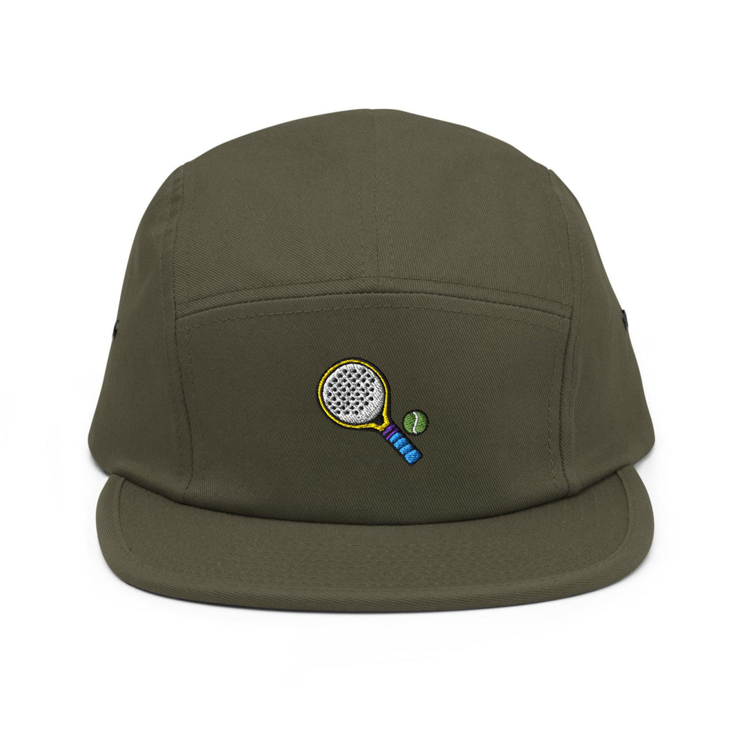 Padel Tennis Embroidered 5 Panel Cap | Padel Player Gift | Racket Sport Hat