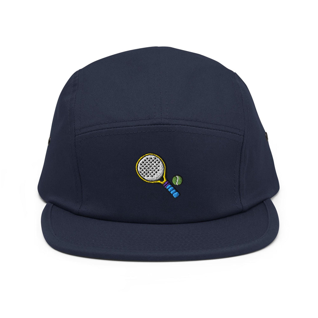 Padel Tennis Embroidered 5 Panel Cap | Padel Player Gift | Racket Sport Hat