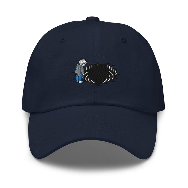 Staring Into the Abyss Embroidered Dad Cap: Chino Cotton Twill Adjustable Unisex Hat