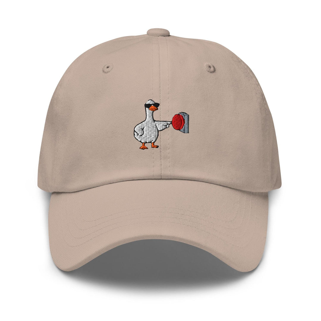 Rebellious Goose Embroidered Dad Cap: Chino Cotton Twill Adjustable Unisex Hat