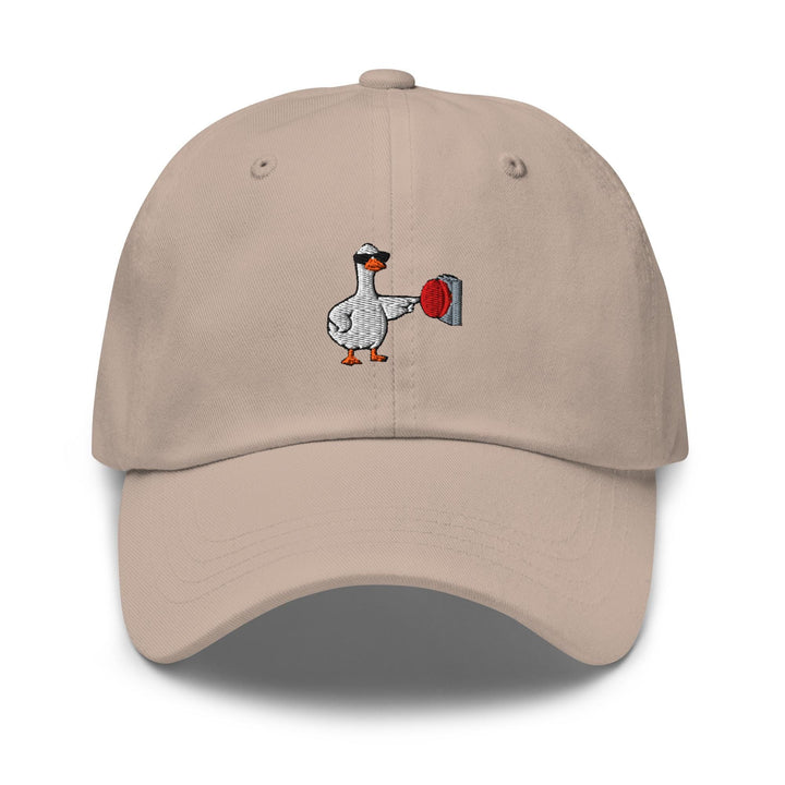 Rebellious Goose Embroidered Dad Cap: Chino Cotton Twill Adjustable Unisex Hat