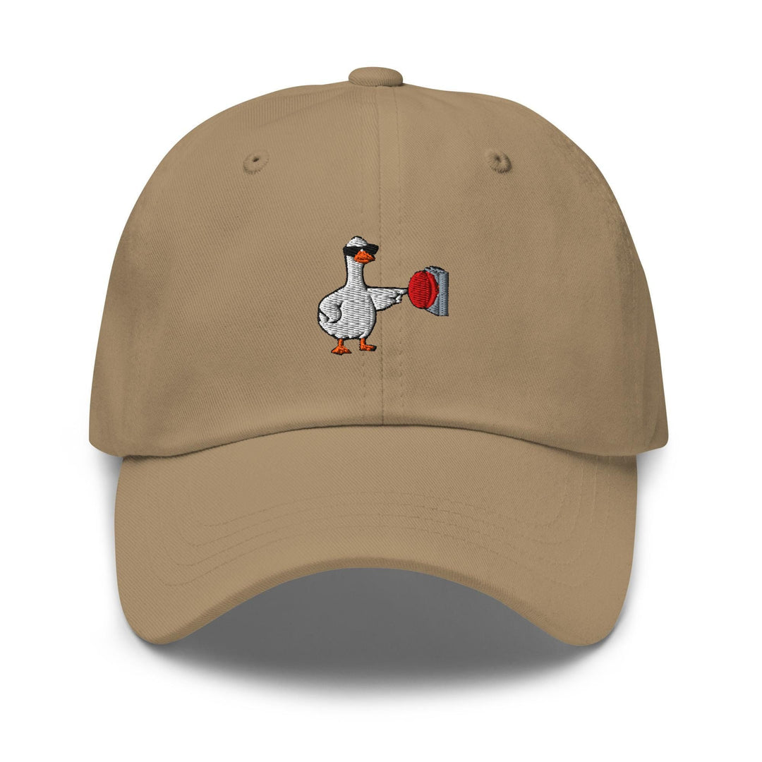 Rebellious Goose Embroidered Dad Cap: Chino Cotton Twill Adjustable Unisex Hat