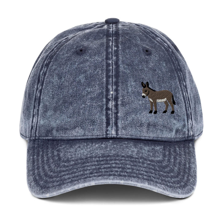 Donkey Embroidered Dad Cap: Chino Cotton Twill Adjustable Unisex Hat