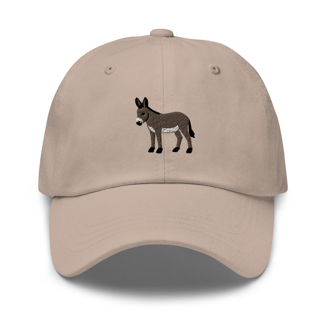 Donkey Embroidered Dad Cap: Chino Cotton Twill Adjustable Unisex Hat