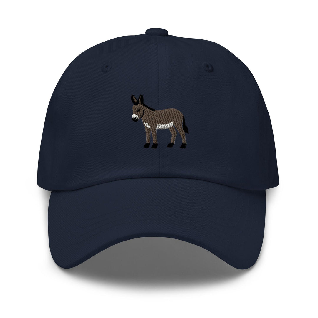 Donkey Embroidered Dad Cap: Chino Cotton Twill Adjustable Unisex Hat