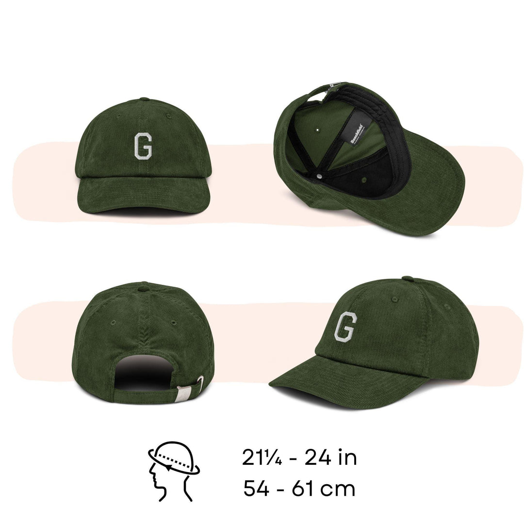 Groundhog Embroidered Corduroy Cap, Cute Woodchuck Hat, Groundhog Day Gift, Weather Forecaster Cap, Animal Lover Gift