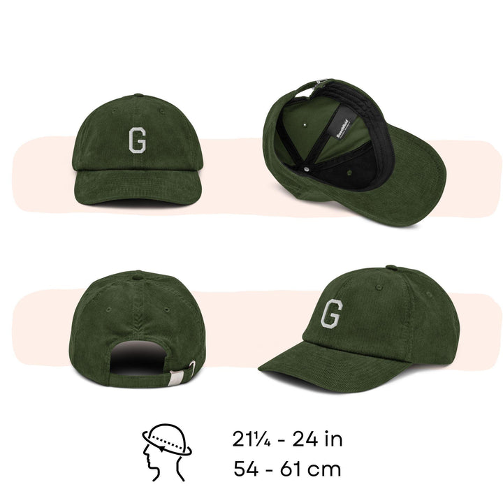 Groundhog Embroidered Corduroy Cap, Cute Woodchuck Hat, Groundhog Day Gift, Weather Forecaster Cap, Animal Lover Gift