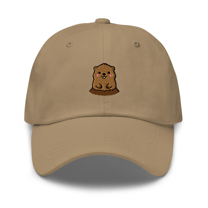 Groundhog Embroidered Dad Cap, Cute Woodchuck Baseball Hat, Groundhog Day Gift, Weather Forecaster Hat, Animal Lover Gift