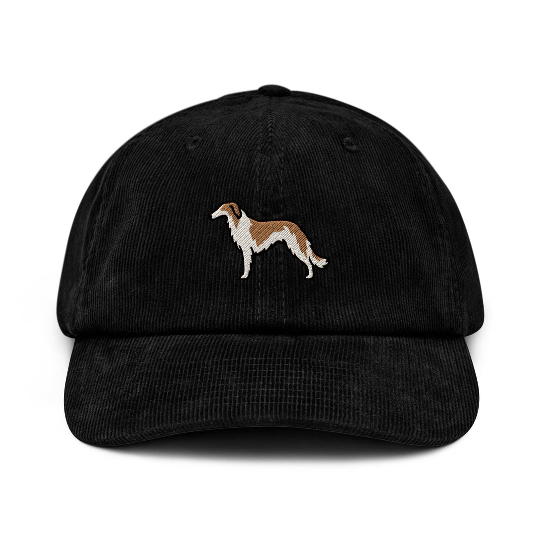 Borzoi Embroidered Corduroy Cap, Russian Wolfhound Hat, Sighthound Lover Gift, Retro Dog Mom Dog Dad Cap