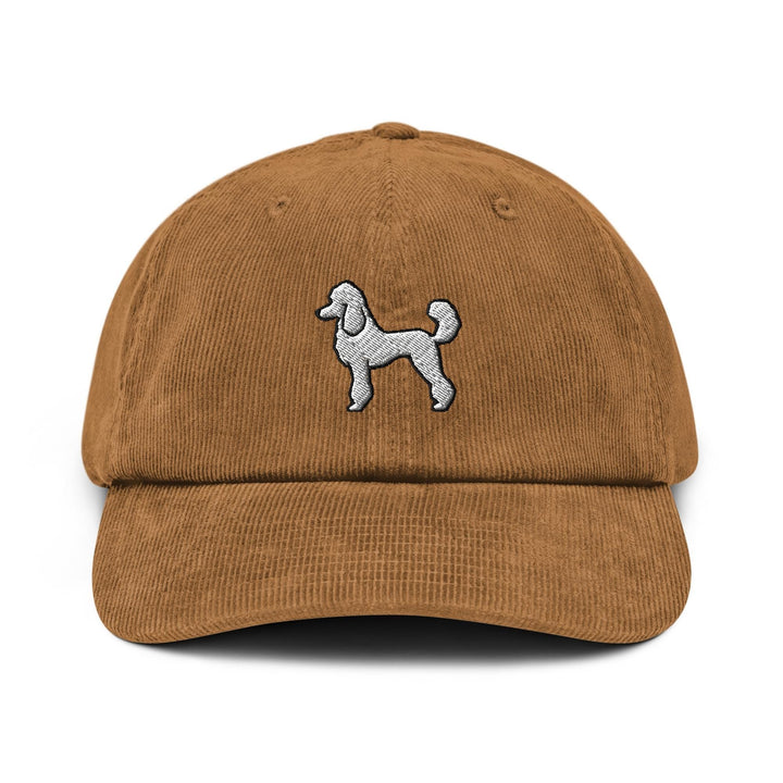 Standard Poodle Embroidered Corduroy Cap, Curly Poodle Dog Hat, French Poodle Mom Gift