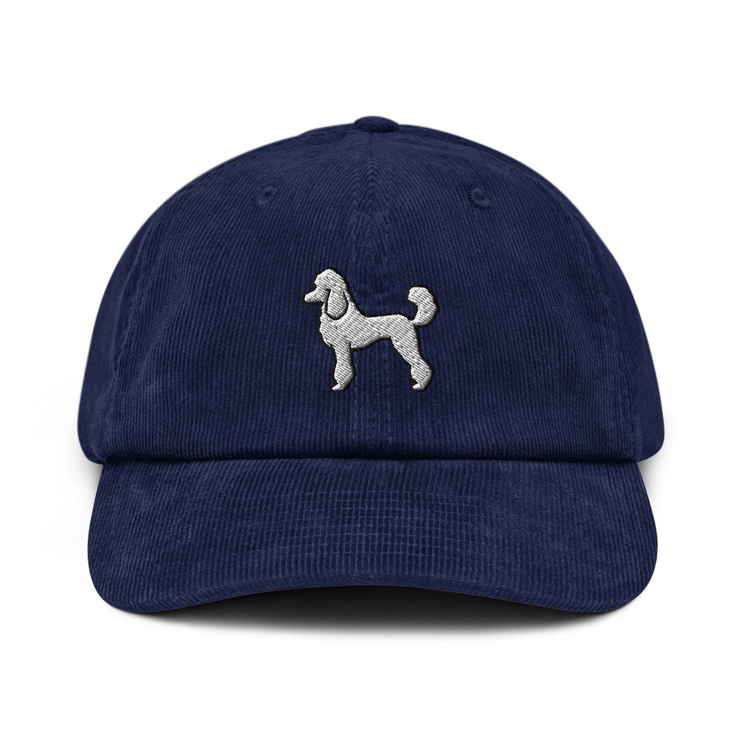Standard Poodle Embroidered Corduroy Cap, Curly Poodle Dog Hat, French Poodle Mom Gift