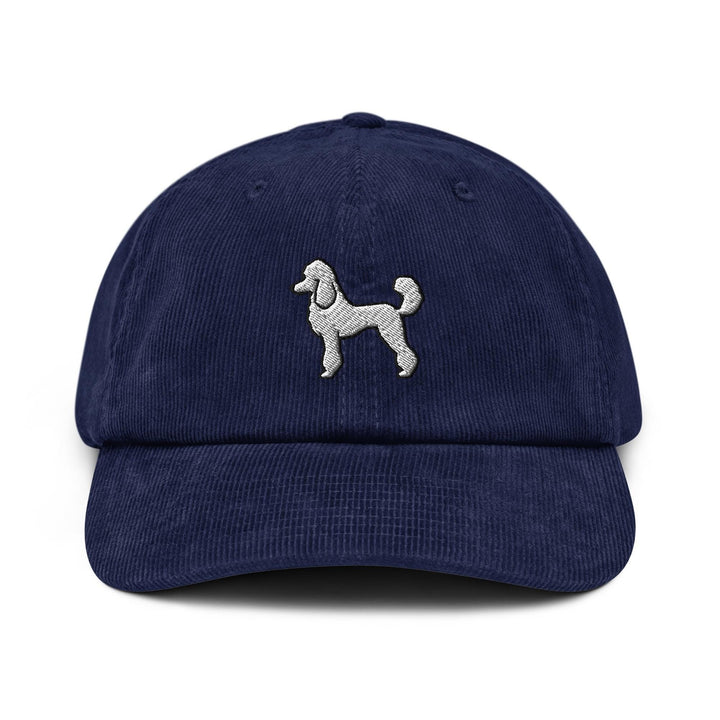 Standard Poodle Embroidered Corduroy Cap, Curly Poodle Dog Hat, French Poodle Mom Gift