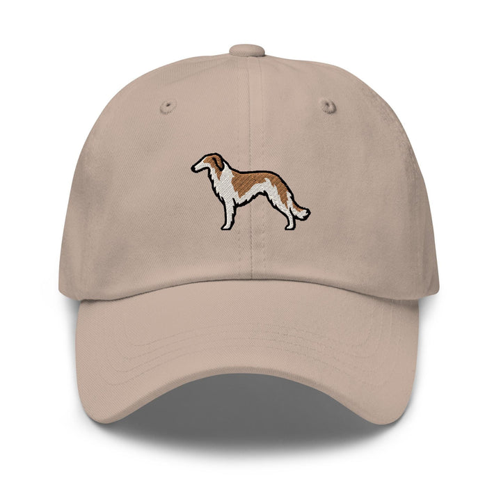 Borzoi Embroidered Dad Cap, Russian Wolfhound Baseball Hat, Sighthound Lover Gift, Cotton Dog Owner Hat