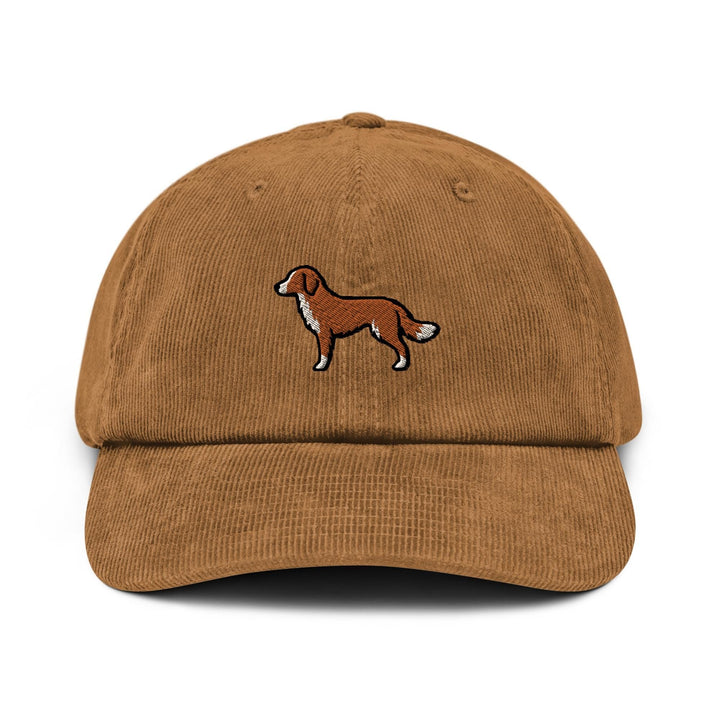 Nova Scotia Duck Tolling Retriever Embroidered Corduroy Cap, Toller Dog Hat, Red Retriever Dog Lover Gift