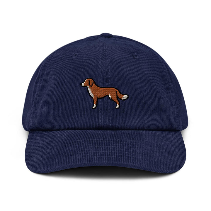 Nova Scotia Duck Tolling Retriever Embroidered Corduroy Cap, Toller Dog Hat, Red Retriever Dog Lover Gift